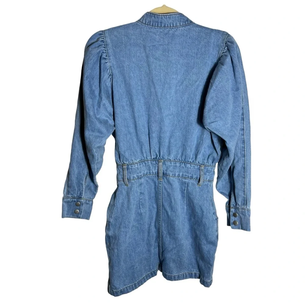 Idem Ditto Long Sleeve Denim Dress Size Small, NWT - Picture 3 of 15